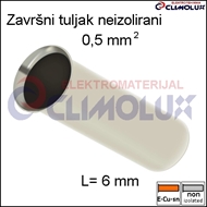 Završni tuljak neizolirani   0,5mm2/ 6