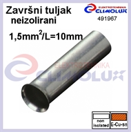 Završni tuljak neizolirani   1,5mm2/10