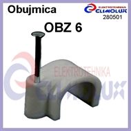 Obujmica OBZ s čavlom  6 siva