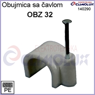 Obujmica OBZ sa čavlom 32 siva