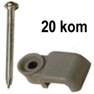 Obujmica OBZ-P sa čavlom  2,5x4,5 siva (20kom)