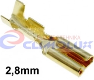 Natična stopica neizolirana 2,8x0,5mm ,1,5mm2