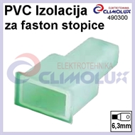 Insulating sleeve for Flat terminal male connector 6,3x0,8mm