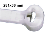 Kabelska vezica sa metalnim jezičkom 281 x 3,6 bijela