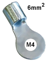 Quetsch-Ringkabelschuh unisoliert   6 mm2 M 4