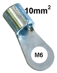 Quetsch-Ringkabelschuh unisoliert  10 mm2 M 6