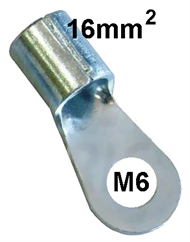 Quetsch-Ringkabelschuh unisoliert  16 mm2 M 6