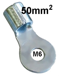 Quetsch-Ringkabelschuh unisoliert  50 mm2 M 6
