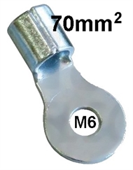 Quetsch-Ringkabelschuh unisoliert  70 mm2 M 6