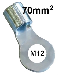 Quetsch-Ringkabelschuh unisoliert  70 mm2 M12