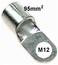 Quetsch-Ringkabelschuh unisoliert  95 mm2 M12