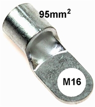 Quetsch-Ringkabelschuh unisoliert  95 mm2 M16
