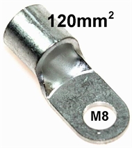 Quetsch-Ringkabelschuh unisoliert 120 mm2 M 8
