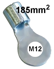 Quetsch-Ringkabelschuh unisoliert 185 mm2 M12