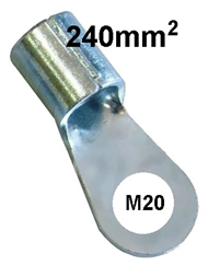 Quetsch-Ringkabelschuh unisoliert 240 mm2 M20