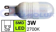 LED žarulja G9 3W, Capsule, 2700K
