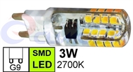 LED žarulja G9 3W, Capsule-S, 2700K