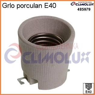 Grlo E40 porculansko s nosačem