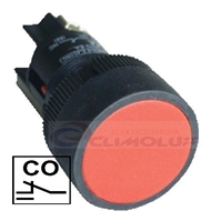 Sklopka PVC 22mm ,CO ,crvena