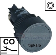 Tipkalo PVC 22mm ,CO ,crno