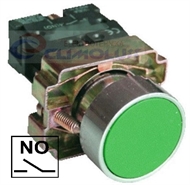 Drucktaster TP22 NOx1, mit metallsockel, grün