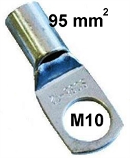 Rohr-Kerb-Kabelschuh, blank  95 mm2 M10