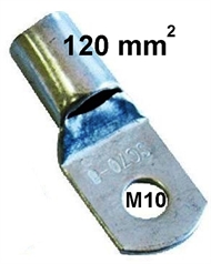 Rohr-Kerb-Kabelschuh, blank 120 mm2 M10