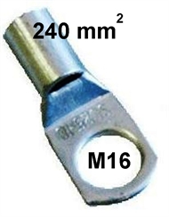 Rohr-Kerb-Kabelschuh, blank 240 mm2 M16