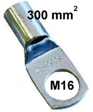 Rohr-Kerb-Kabelschuh, blank 300 mm2 M16