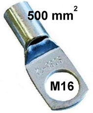 Rohr-Kerb-Kabelschuh, blank 500 mm2 M16
