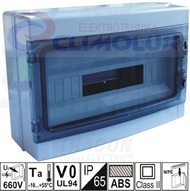 Aufputz kleinverteiler 1/18 EDIP IP65