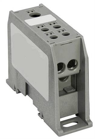 Block-Verteilerklemme 35mm-4x10 grau