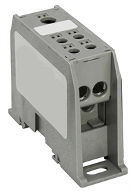 Block-Verteilerklemme 35mm-4x10 grau