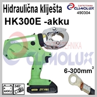 Battery powered Hydraulic plier for crimping cable lugs HK300E