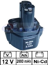 Akumulatorska baterija, punjiva, Ni-Cd 2000mAh
