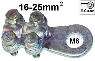 Vijčana okasta stopica  16-25 mm2 M 8