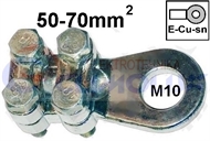Screw-type ring terminal, alloy,  50-70 mm2 M10