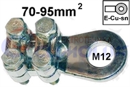 Screw-type ring terminal, alloy,  70-95 mm2 M12