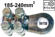 Screw-type ring terminal, alloy, 185-240 mm2 M18