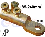 Aluminium screw ring terminal 185-240 mm2