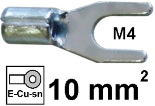 Neizolirana viličasta stopica 10mm2 M4