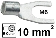 Neizolirana viličasta stopica 10mm2 M6
