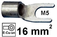 Quetsch-Gabel-Kabelschuh 16mm2 M5