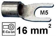 Neizolirana viličasta stopica 16mm2 M5