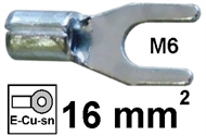 Neizolirana viličasta stopica 16mm2 M6