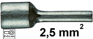 Non-insulated Pin terminal 2,5mm2