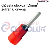 Igličasta stopica 1,5mm2 ,izolirana crvena