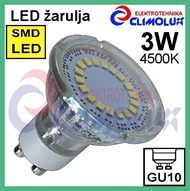 LED žarulja GU10 spotlight 3W/4500K SMD Vt