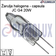Halogen bulb JC G4 12V 20W, clear, Capsule