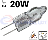 Žarulja halogena JC G4 20V 20W, bistra, Capsula
